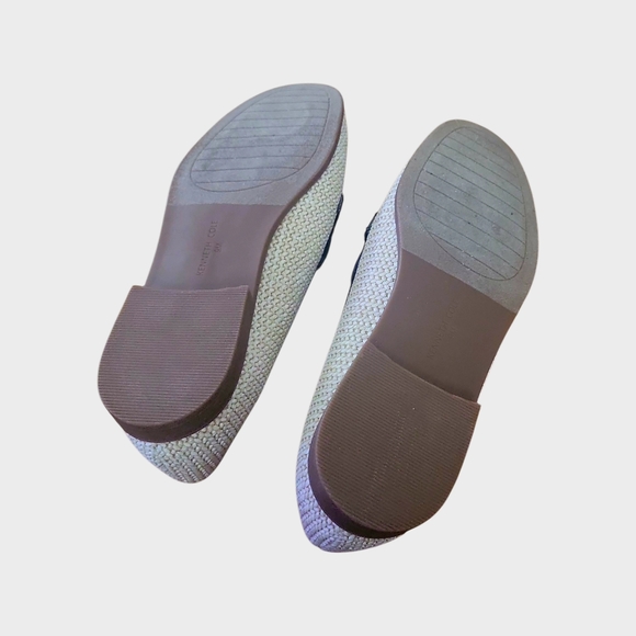 Kenneth Cole New York Larisa Natural & Navy Woven Bit Loafers 9M NWOB - Picture 8 of 14